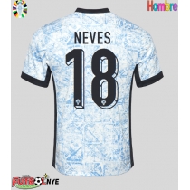 Camiseta Portugal Ruben Neves #18 Visitante Equipación Eurocopa 2024 manga corta